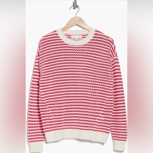 Spiritual Gangster - stripe pointelle sweater - size m